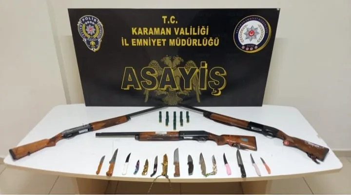 Karaman’da Asayiş Uygulamalarında 5 Kişi Tutuklandı