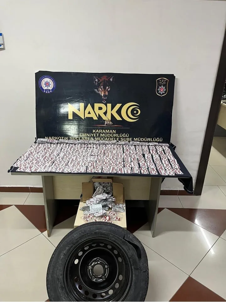 Karaman’da Uyuşturucu Operasyonu: 3 Bin 619 Hap Ele Geçirildi, 5 Şüpheli Tutuklandı