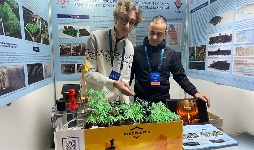 Karaman’da Lise Öğrencisinden Orman Yangınlarını Önleyebilecek Yapay Zeka Destekli Proje