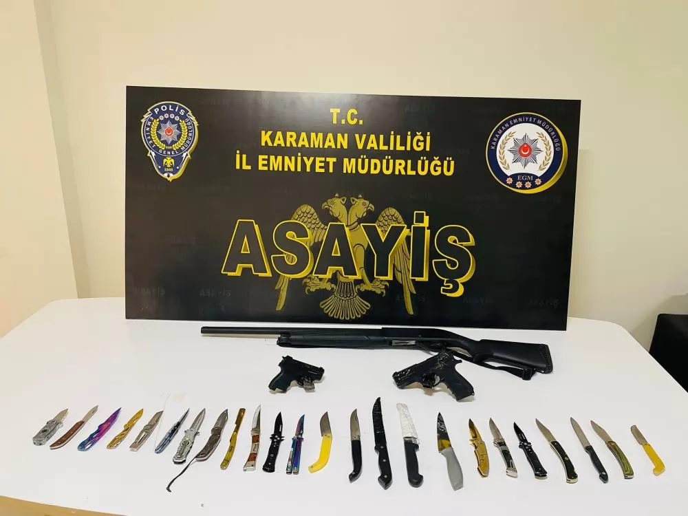 Karaman’da Asayiş Uygulamalarında 7 Şahıs Tutuklandı