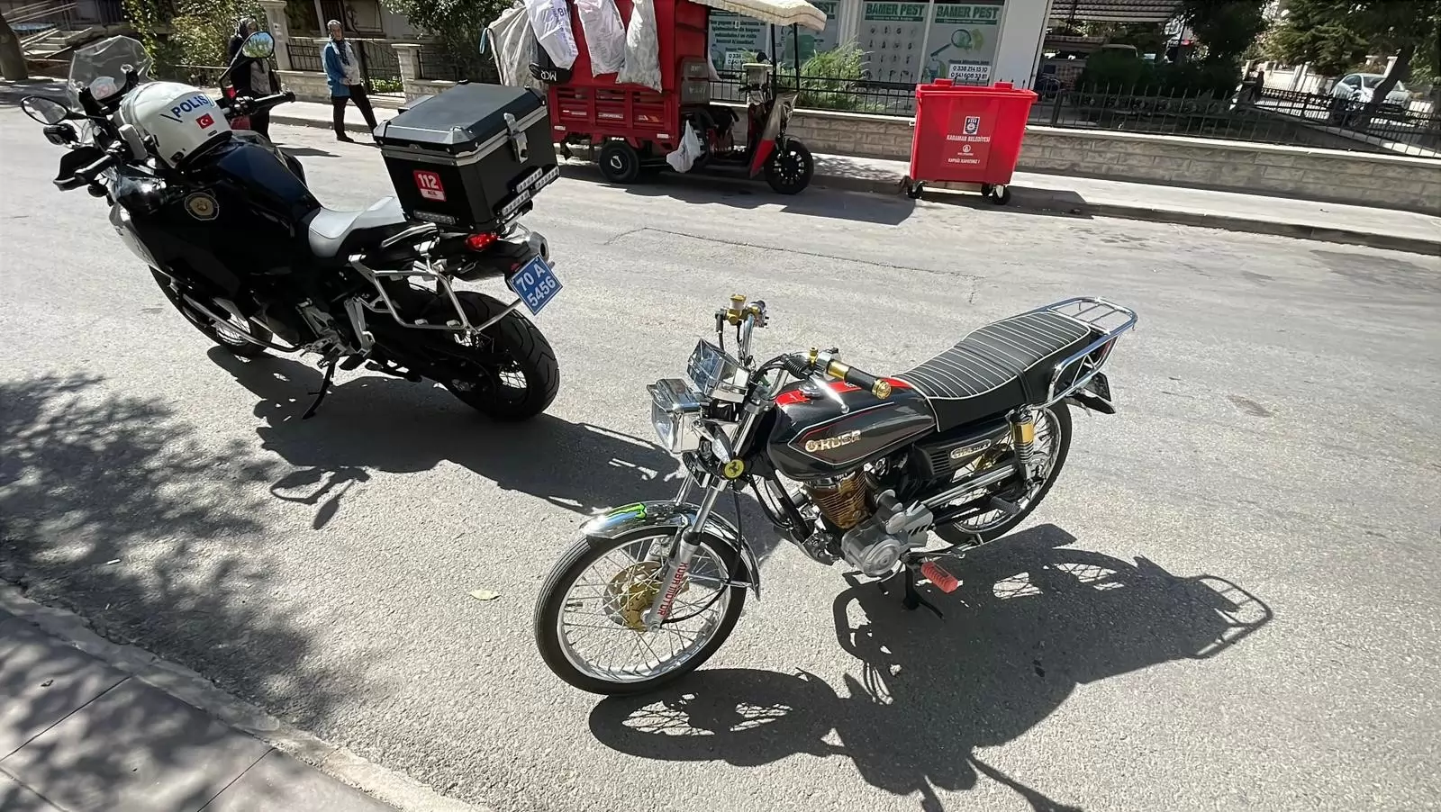 Karaman’da Motosikletten Düşen 16 Yaşındaki Çocuk Yaralandı
