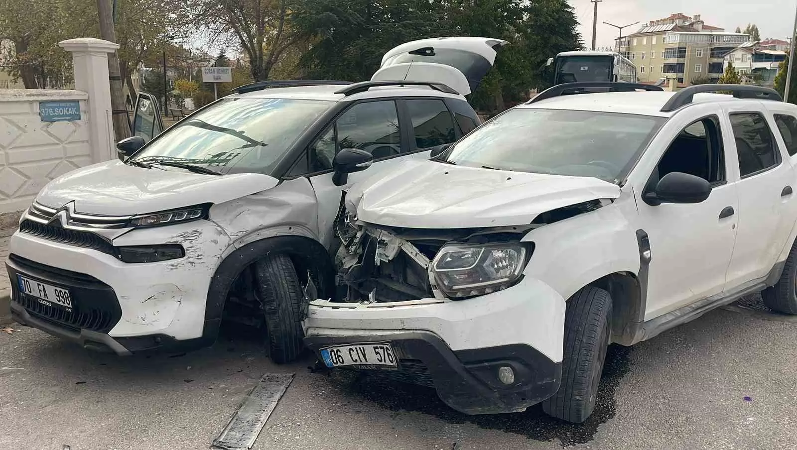Karaman’da iki cipin çarpıştığı kazada 1 kişi yaralandı