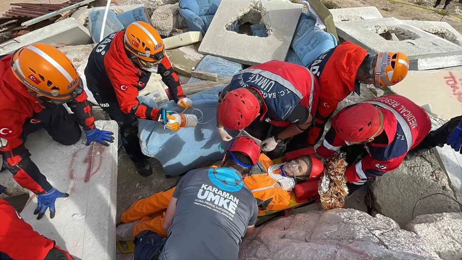 Karaman’da 282 personelin katıldığı deprem tatbikatı gerçeğini aratmadı